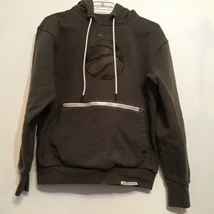 Nike NBA Raptors Pullover Hoodie Army Green